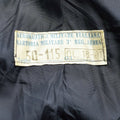 Genuine Italian army Wool Overcoat blue military officer air force long coat