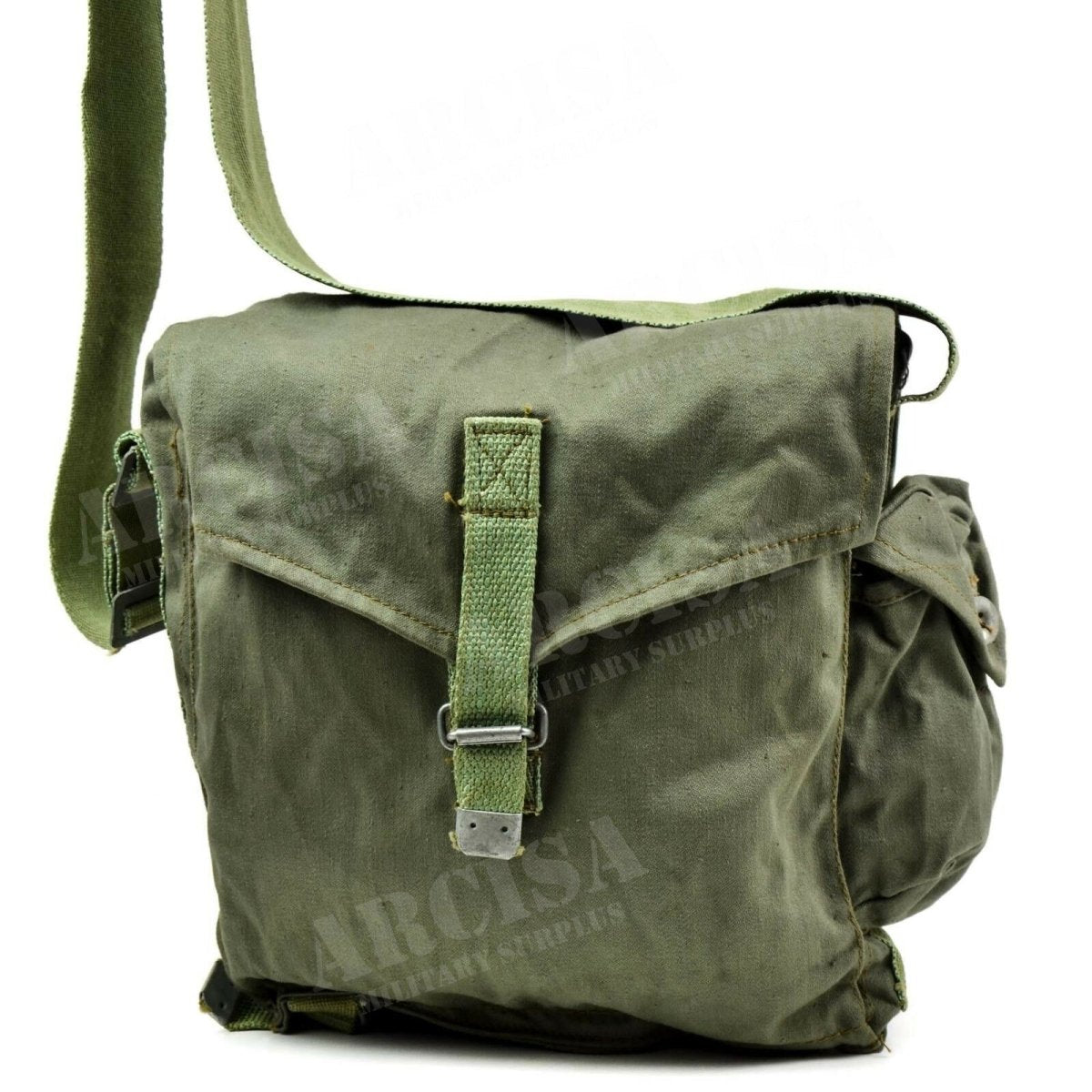 Genuine Polish Military Soviet era gas mask OM-14 carrying bag shoulder pouch