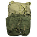 Genuine Romanian army bread bag military surplus Olive canvas haversack OD NEW