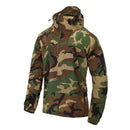 Helikon - Tex WINDRUNNER Anorak Jacket Adjustable Bottom Hood Woodland Camo - GoMilitar