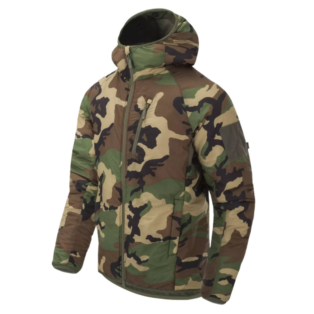 Helikon-Tex Wolfhound Hoodie Jacket Nylon Windpack Insulated Woodland Camo