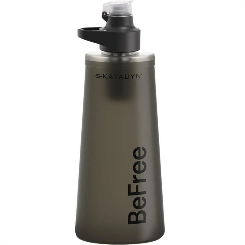 Katadyn BeFree AC 1L Water Filter Foldable Bottle EZ Clean Technology Black