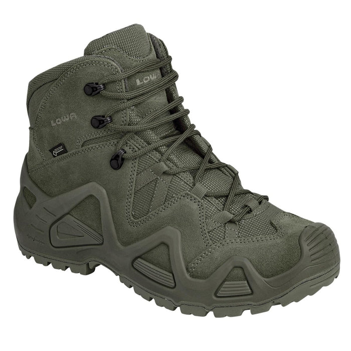 Lowa Zephyr GTX Mid TF tactical boot in ranger green with GORE-TEX membrane and rugged sole for outdoor use