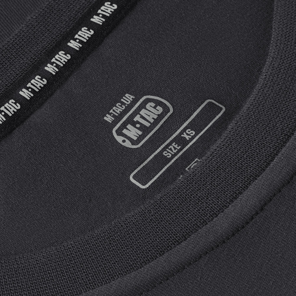 M-TAC 93/7 Summer T-Shirt Lightweight Stretch Cotton Short Sleeve Dark Grey