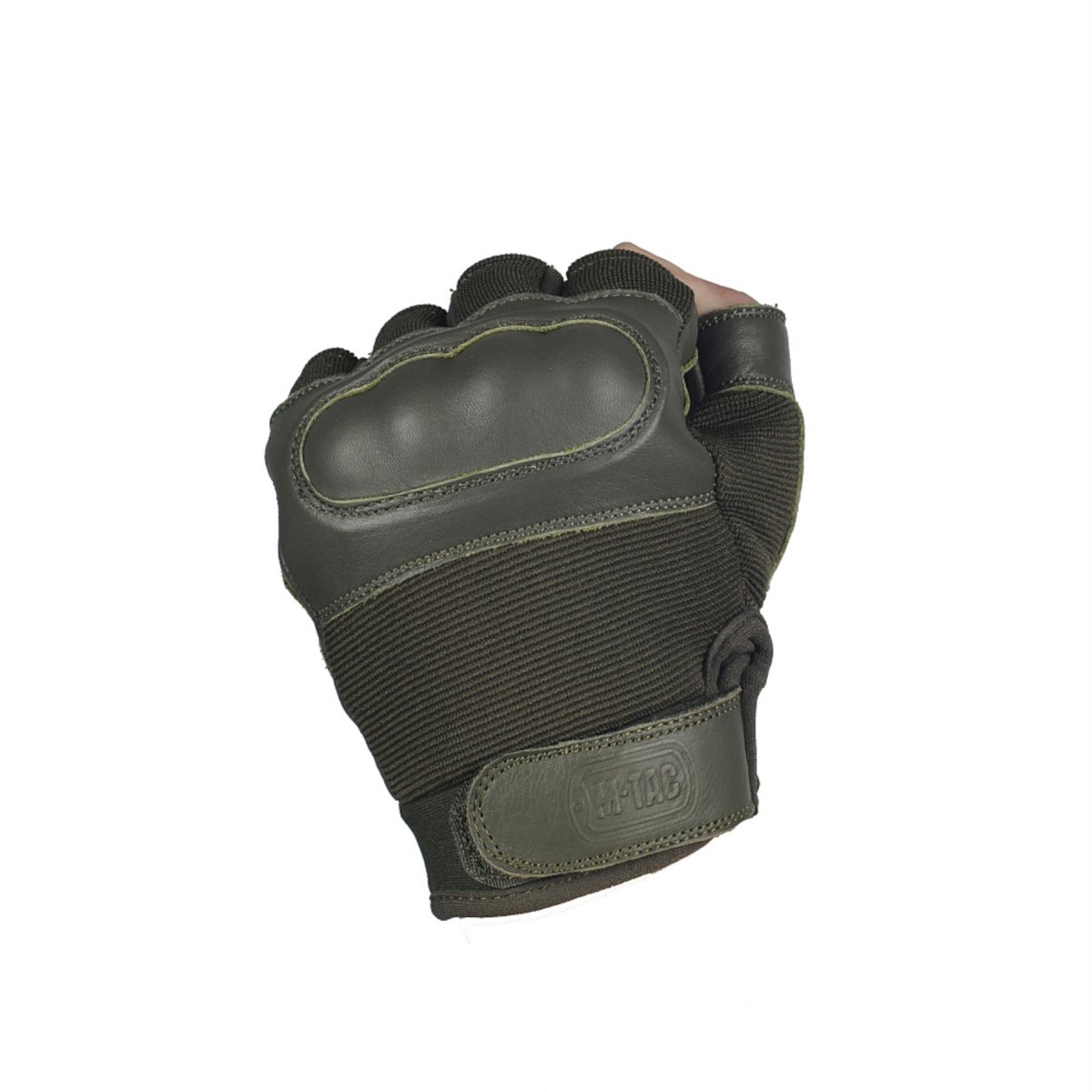 M-TAC Assault Tactical Mk. 4 Fingerless Gloves Knuckles Cushioning Pads Olive