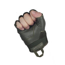 M - TAC Assault Tactical Mk. 4 Fingerless Gloves Knuckles Cushioning Pads Olive - GoMilitar