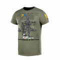 M-TAC Military style classic T-Shirt short sleeve underwear Ukrainian flag Olive