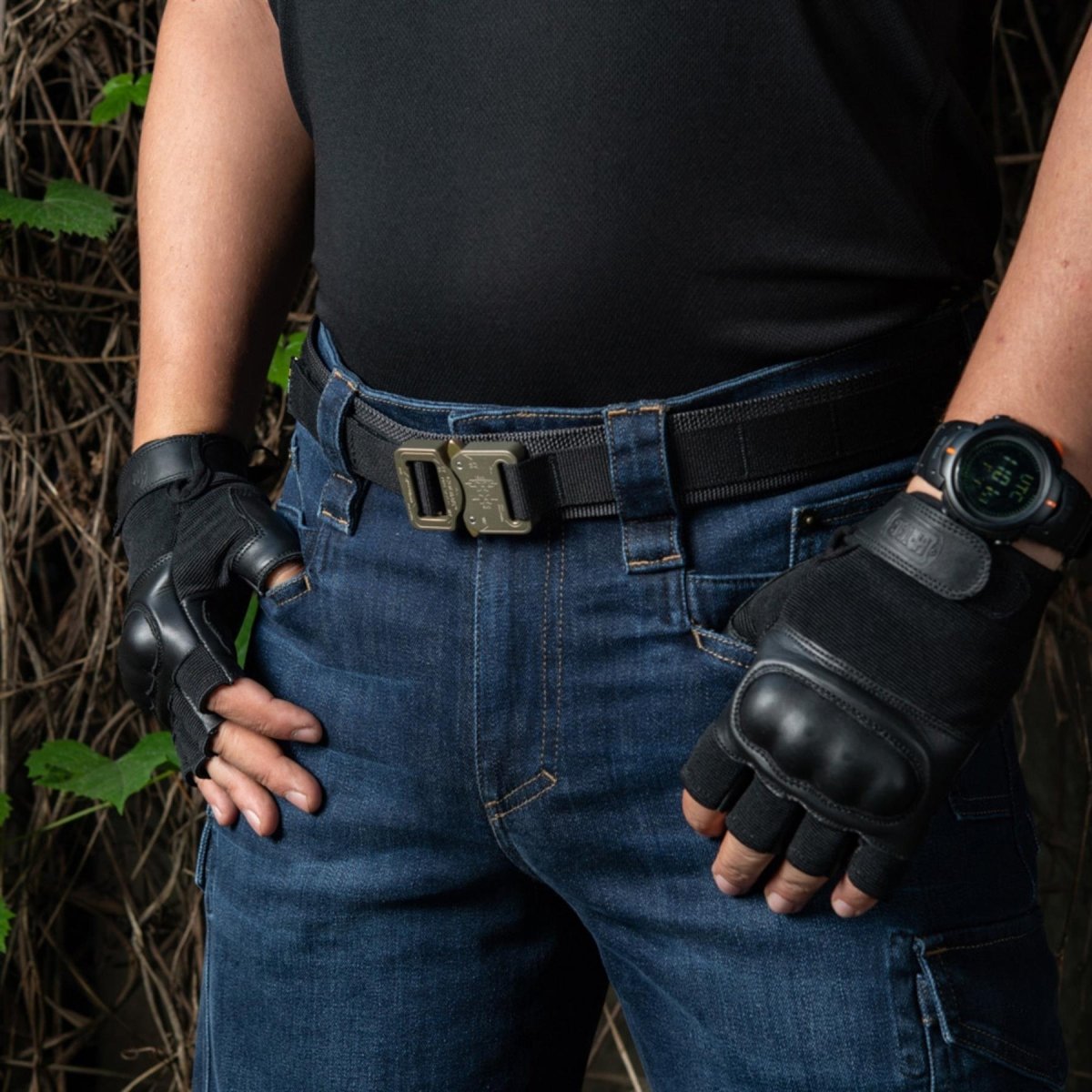 M-TAC Tactical Belt COBRA Aluminium Buckle Heavy Duty Adjustable Black
