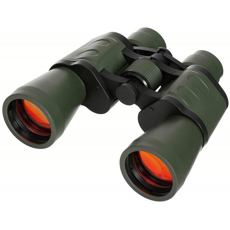 MFH 10x50 Military Tactical Binoculars BAK4 Ruby Lens Foldable OD Green - GoMilitar