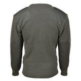 MFH Brand Military style commando pullover stock stitch knit sweater olive NEW