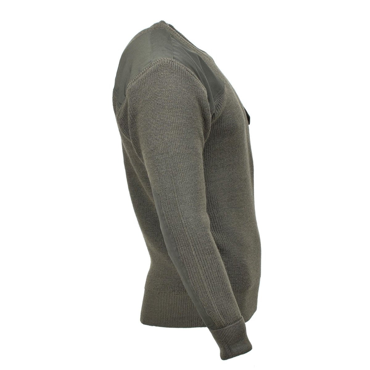 MFH Brand Military style commando pullover stock stitch knit sweater olive NEW