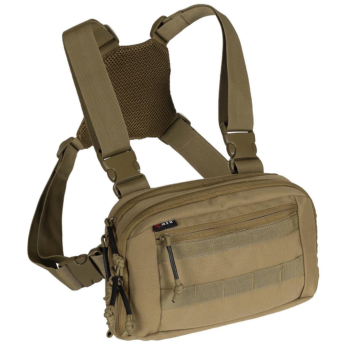 MFH Chest Pack Recon Tactical Chest Bag Molle Organizer System Multicolor
