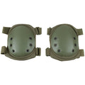 MFH military style knee pads protector hook and loop closure olive plastic shell