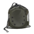 MFH military style knee pads protector hook and loop closure olive plastic shell