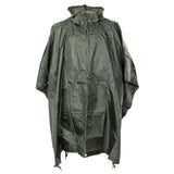 MFH Poncho Adjustable Hood Waterproof Windproof RipStop Fabric Seams Welded