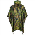 MFH Poncho Tent Hooded PU Coated Rip Stop Material Lightweight M05 Camouflage