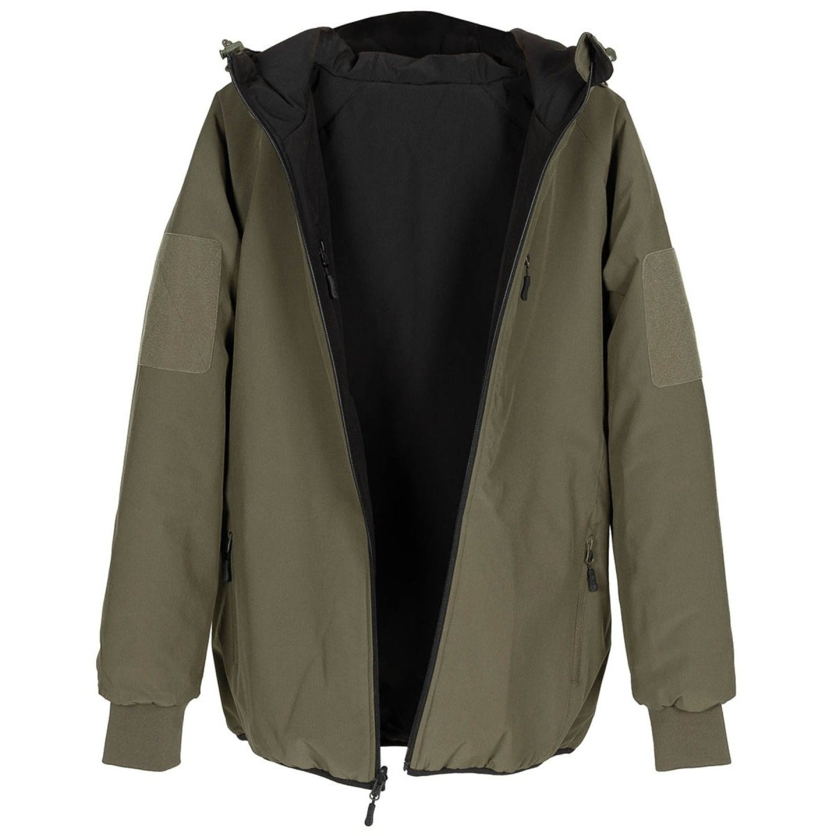 MFH Reversible Thermal Jacket Water Repellent Insulated OD Green Black