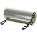 MFH Sleeping Pad EVA Foam Aluminium Coated Elastrics Strap Packing Green