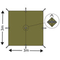 MFH Tarp Extreme M95 camouflage tarpaulin waterproof shelter windproof tent NEW