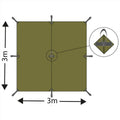 MFH Tarp Extreme Tarpaulin Water Resistant Rip Stop Fabric Finnish M05 Camo