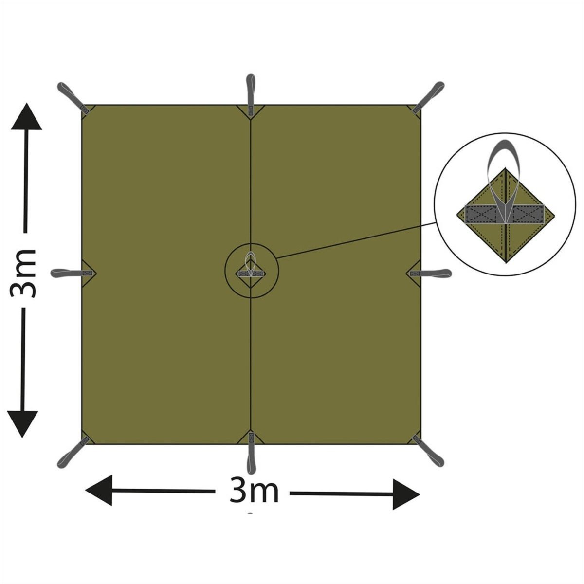 MFH Tarp Extreme Tarpaulin Water Resistant Rip Stop Fabric Finnish M05 Camo