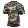 MFH U.S. Military style short sleeve T-Shirt Woodland camouflage undershirts