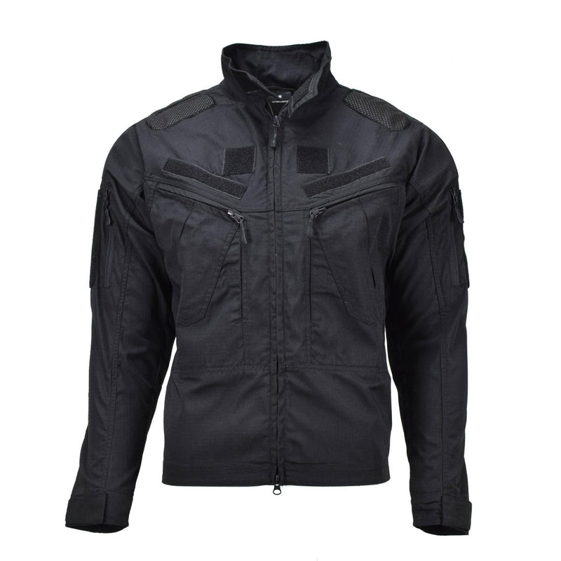 Mil-Tec Brand Army style black chimera jacket ripstop narrow fit military shirts