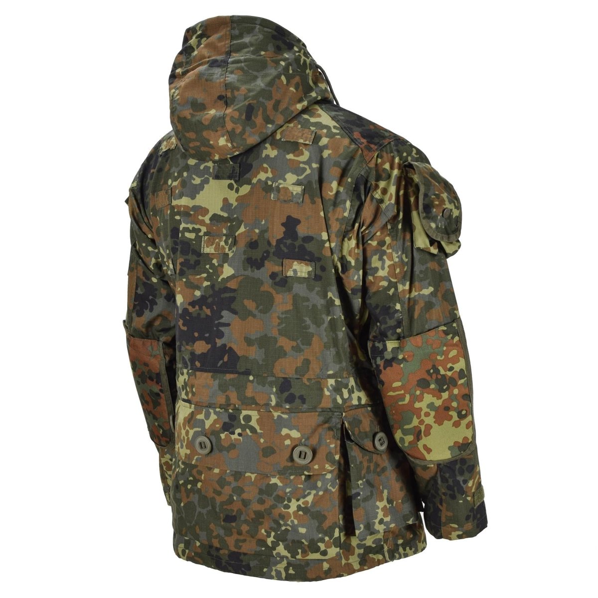 Mil-Tec Brand Jacket RipStop Smock German army Flecktarn Camo Parka Men's wear