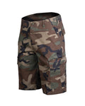 Mil-Tec Brand Military Style Woodland camouflage bermuda cargo BDU army shorts