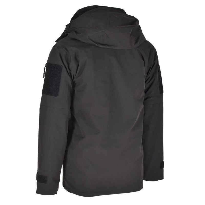 Mil-Tec brand Parka w winter liner warm Black jacket waterproof Men Rain Gear
