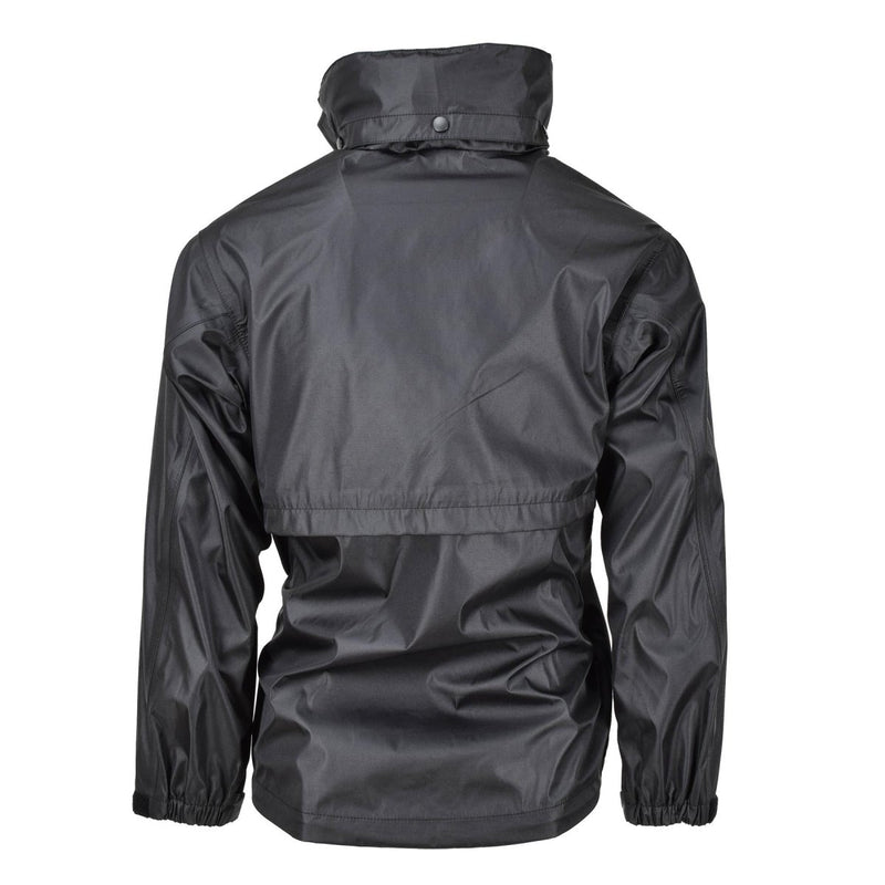 Mil-Tec Brand Rain Jacket Black waterproof Men Rainwear water-resistant men's