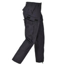 Mil-Tec Brand U.S. Army style black cargo trousers combat uniform ripstop pants - GoMilitar