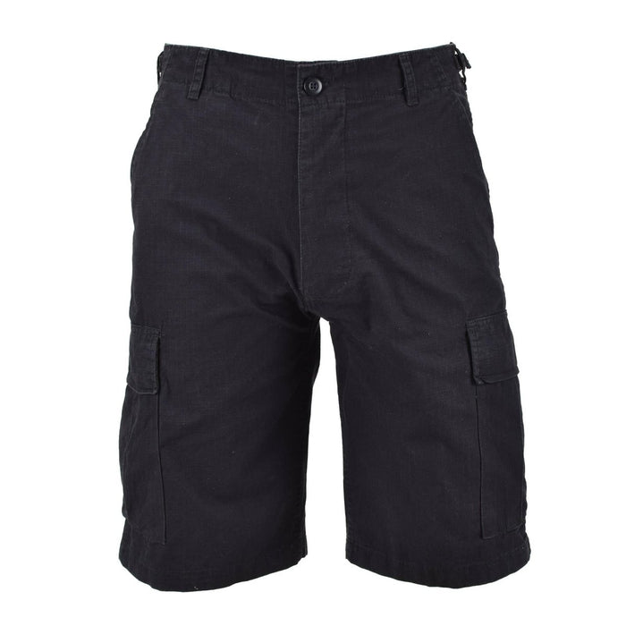 Mil - Tec Brand U.S. Military style black prewashed lightweight bermuda shorts - GoMilitar