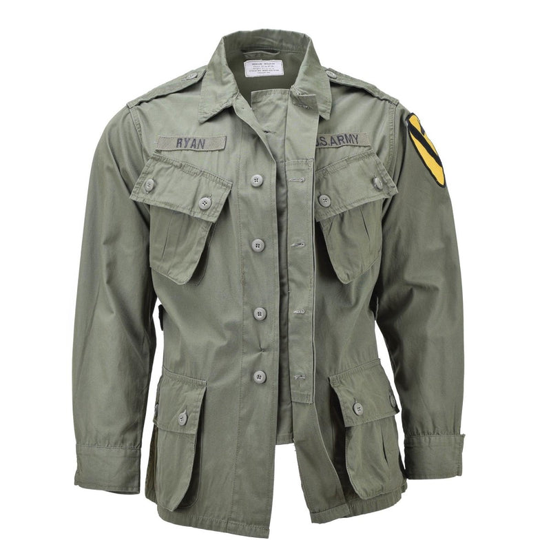 Mil-Tec Brand U.S. Military style OD M64 Vietnam jungle jacket lightweight BDU