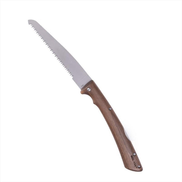 MIL-TEC Compact Folding Saw 19cm Stainless Steel 420 Blade Walnut Handle