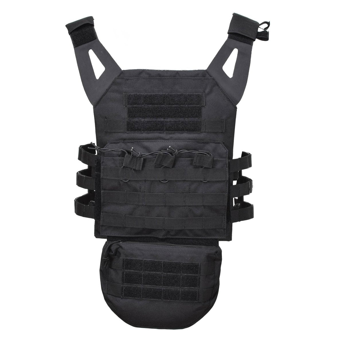 MIL-TEC Dropdown pouch small tactical utility bag front panel molle type black