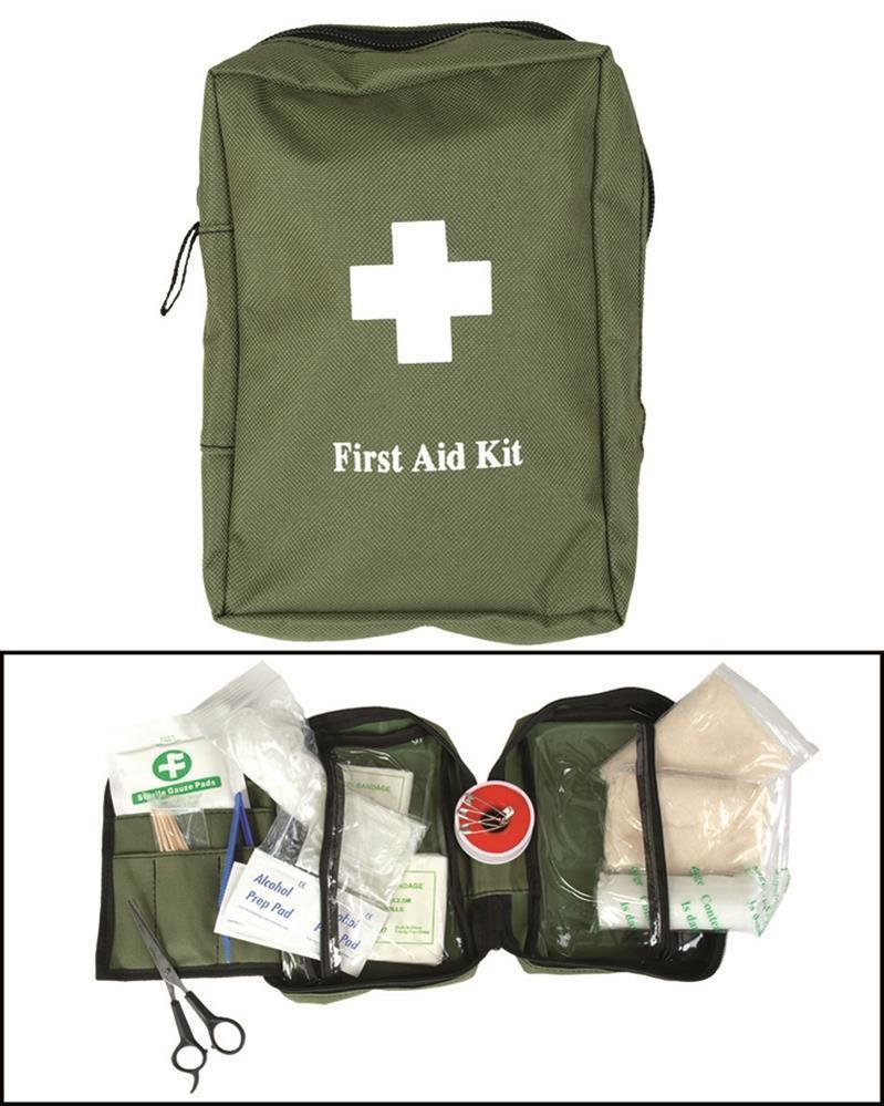 MIL-TEC First Aid Kit Large Molle Attachment Emergency Medical Pouch Olive