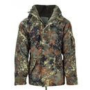 Mil-Tec German army Parka w liner GoreTex camo Flecktarn Waterproof Men Jacket - GoMilitar