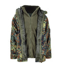 Mil-Tec German army Parka w liner GoreTex camo Flecktarn Waterproof Men Jacket - GoMilitar