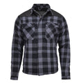 MIL-TEC German Military Lumberjack jacket plaid checkered warm black gray NEW