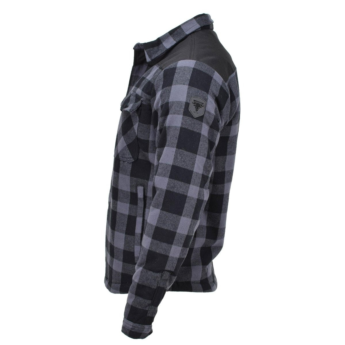 MIL-TEC German Military Lumberjack jacket plaid checkered warm black gray NEW