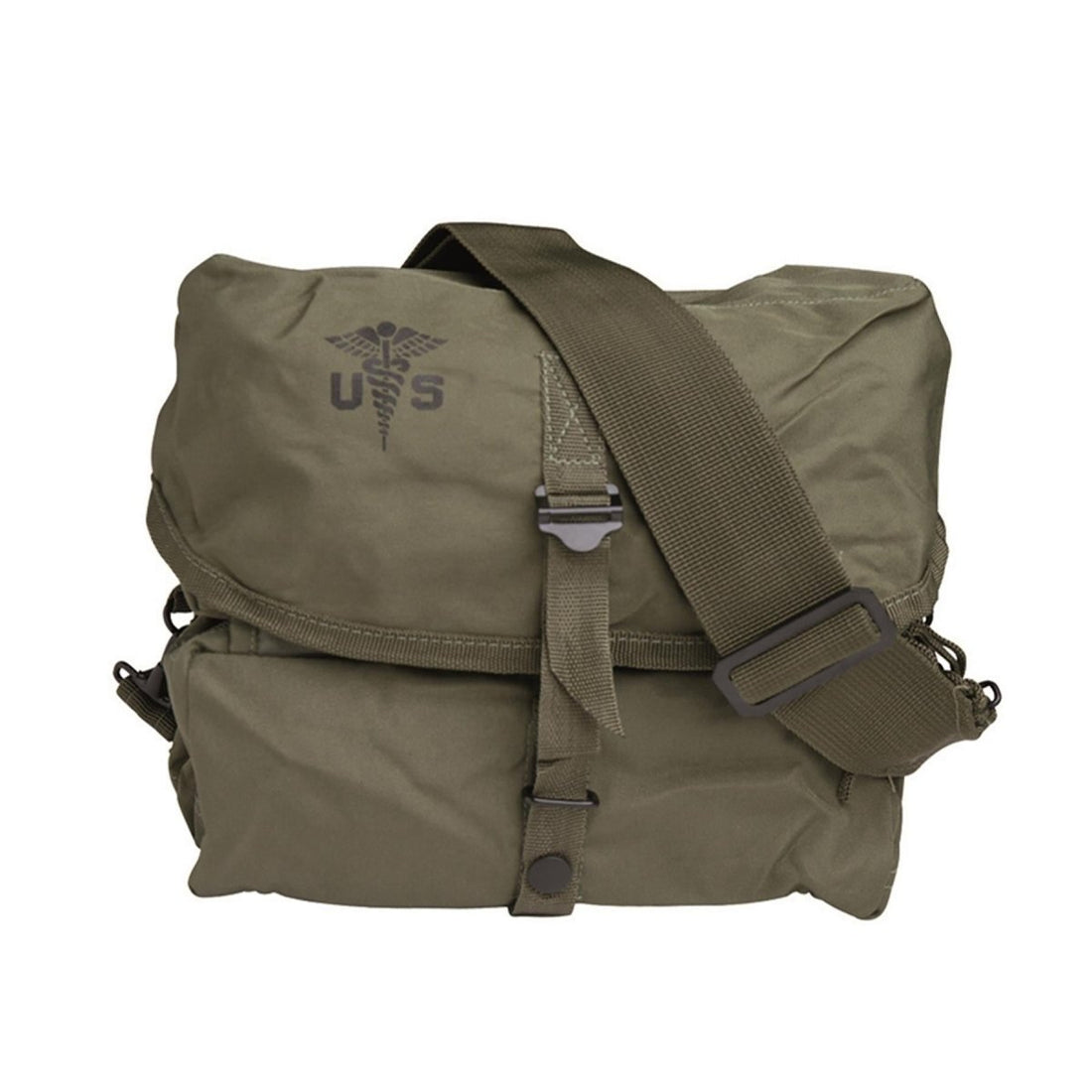 MIL-TEC Medical Bag Kit 7L Main Pocket 2 Way Zippers Adjustable Strap Olive