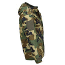 MIL-TEC GEN II winter jacket in woodland camo with removable fleece liner, water-resistant and breathable soft shell parka.