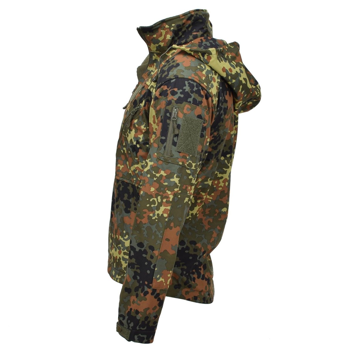 MIL-TEC Softshell jacket SCU 14 German flecktran camo outdoor hiking outerwear