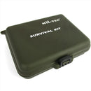 MIL-TEC Survival Kit Waterproof Box Emergency Fishing Firestarter Tools