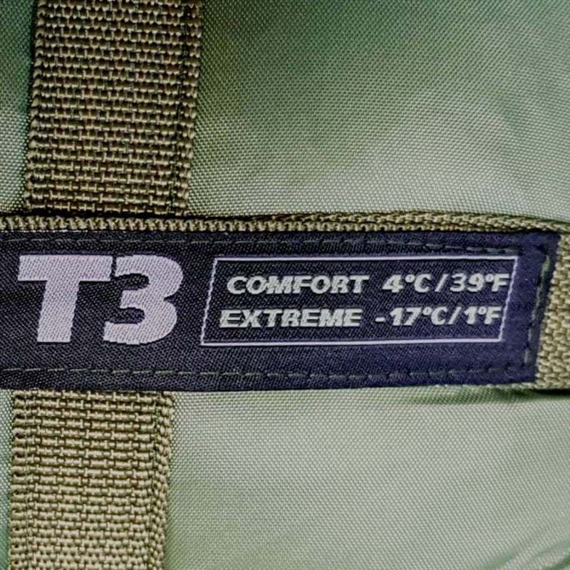 Mil-Tec TACTICAL 3 Sleeping Bag Teflon Coated Thermolite Insulation Olive