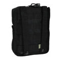 MIL-TEC tactical belt pouch molle attachment zipper closure utility bag black