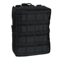 MIL-TEC tactical belt pouch molle attachment zipper closure utility bag black
