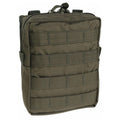 MIL-TEC tactical belt pouch molle attachment zipper closure utility bag olive