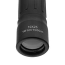 MIL-TEC Tactical Monocular 10x25 Military Scope Outdoor Surveillance Black - GoMilitar